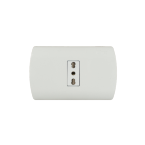 ENCHUFE BIPASO EMBUTIDO 10/16 AMPERES SIMPLE BLANCO ARIS MEC