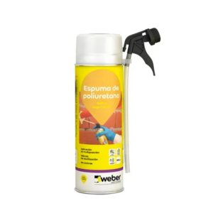 SILICONA ESPUMA EXPANSIVA POLIURETANO 500 ML - AMARILLO CLARO