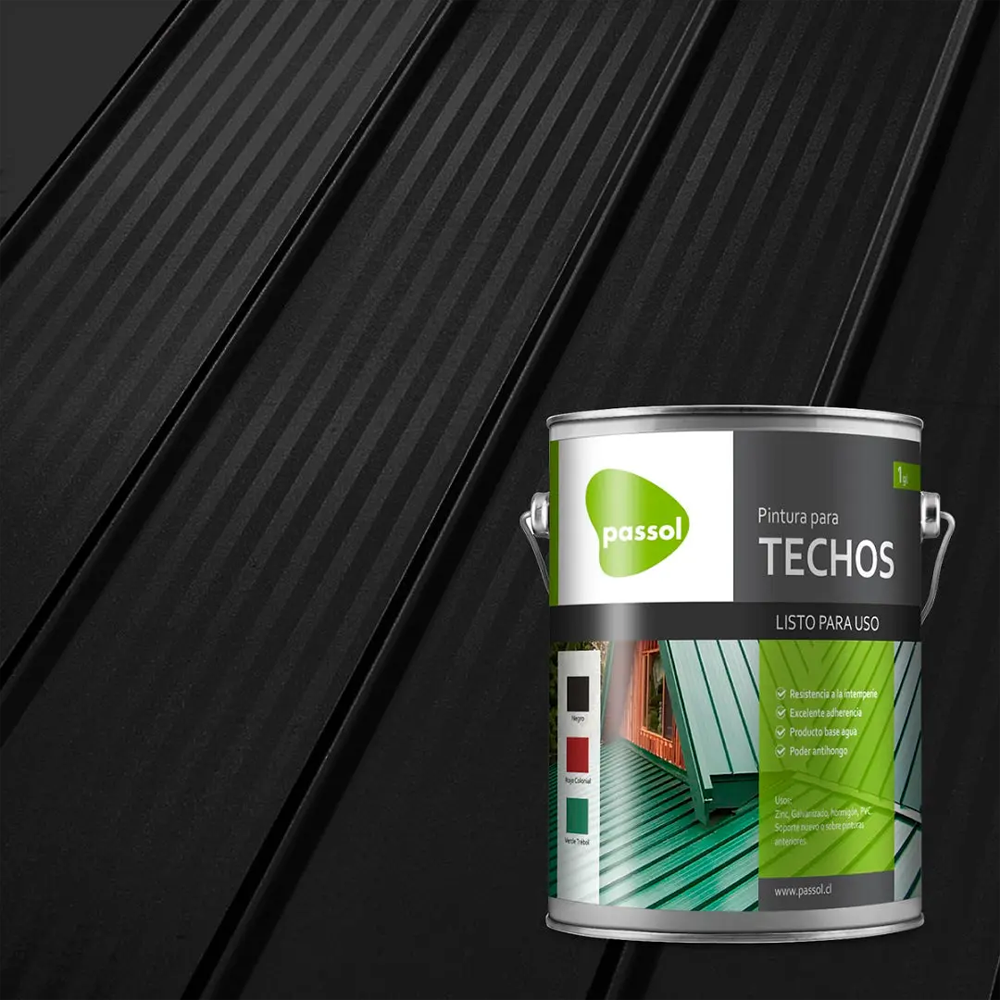 PINTURA TECHO PASSOL NEGRO PASSOL 1 GL