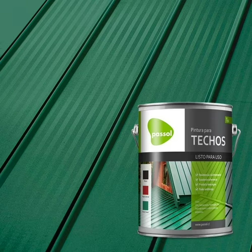PINTURA TECHO VERDE TREBOL PASSOL 1 GL