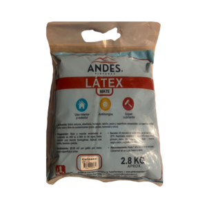 LATEX BOLSA CELESTE (2,8KG ) ANDES