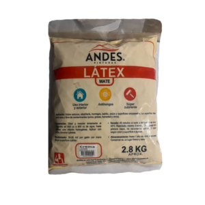 LATEX BOLSA CREMA (2,8KG ) ANDES